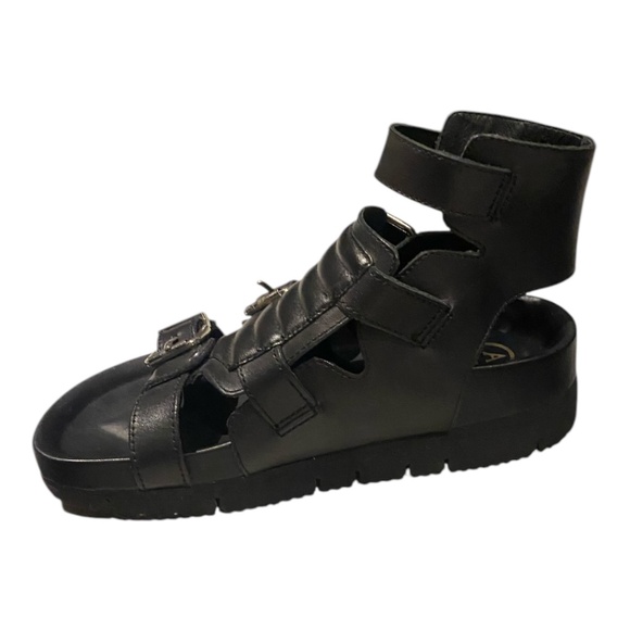 Ash black leather platform gladiator sandals. Sz 36 - Picture 6 of 16